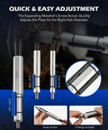 Close-up of 11 Piece Universal Clutch Alignment Tool Kit For Cars Light Trucks And SUVs with expanding mandrels.
