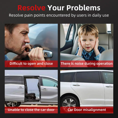 Difficulties with passenger side sliding door on Odyssey; includes noise, stuck door, and misalignment issues, illustrating repair needs.