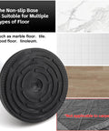 Non-slip base of Adjustable Sliding Glass Door Security Bar suitable for tile, marble, wood floors, not carpet.