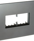 Magnesium 2 Gang Wall Plate 4 Pack That Snaps On With A Mounting Frame No Visible Screws For An Easy Install Fits Standard Electrical Boxes