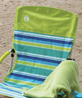 Utopia Breeze Lightweight Beach Chair With Cup Holder And Carry Bag For Easy Outdoor Relaxation on sandy beach