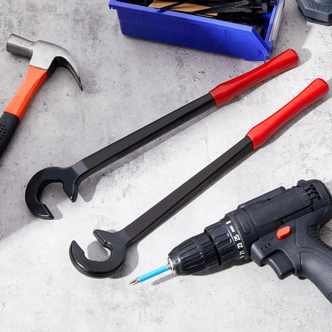 Heavy Duty 12-Inch Cable Bender Two Pack For 350 MCM Electrical Wire, Angled Head Design For Easy Bending In Tight Spaces and Complex Installations.