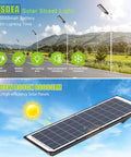 Image of 1000W Solar Street Light With Motion Sensor 80000LM IP65 Waterproof Outdoor Flood Light in a scenic landscape setting