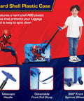Spider-Man kids ride-on luggage hardshell with child
