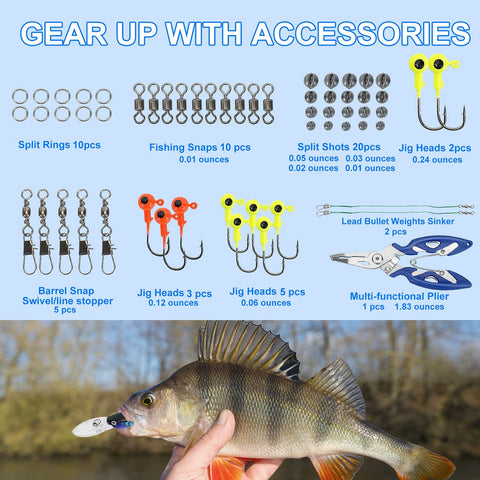 All In One Fishing Lures Tackle Box Kit 92pcs | Buy Now All In One Fishing Lures Tackle Box Kit 92pcs | Buy Now