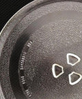 Top view of 12.5 Inch Microwave Turntable Glass Plate Replacement Universal Fit With Y Bottom, showing texture and edge details.