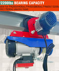 Workhorse Electric Trolley For Power Hoist 1 Ton Capacity 2204 Lbs Fits 2.68 To 4.33 Inch I Beam PA200 To PA1000 Hoists