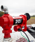 12V Fuel Transfer Pump 20 GPM Pump Only Durable Cast Iron Construction Handles Gasoline Diesel Kerosene Ethanol