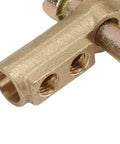Close-up detail of Heavy Duty Welding Ground Clamp With 800 Amp Brass Iron Build, showing dual connection points.