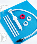 Heavy Duty 30Cc Hand Oil Transfer Pump For Gear Oil Differential Fluide And Antifreeze With Flexible Tubing Auto Fluid Kit and accessories.