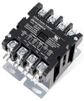 Ultra Durable Heavy Duty 4 Pole Contactor 40 Amp 120 VAC Coil in close-up view for relays and HVAC systems
