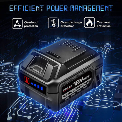 Battery for Cordless Heat Gun 20V Max With 4.0Ah Battery And Fast Charger, overload, over-discharge, and overheat protection