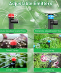 All In One Drip Irrigation Kit With 246 Ft Main One Half Inch Tube And One Quarter Inch Branch Tubing, adjustable emitters