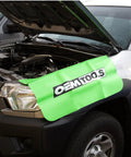 Heavy Duty Vinyl Fender Cover For Mechanics In The Pro Shop, 27 Inch By 34 Inch Car Repair Mat on SUV fender