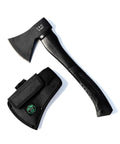Throwing Axe For Camping And Bushcraft, Ultra Sharp Survival Hatchet with sheath, black fiberglass handle