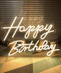 Birthday Neon Sign Led Flex Transparent Acrylic Letter Board Backlight Neon Light For Wall Decor And Party Setup 3D Personalized