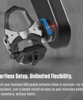 Dual-Sided Power Meter Pedals Bundle With Two Pairs Of Black Cleats, Premium Cleaning Cloth, And Multi Tool Kit