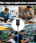 Inductance Tester Pro For Quick Inductor Testing And Circuit Board Coil Fault Detection On Motherboards And PCBs in use.