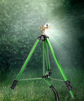 Heavy-Duty Impact Sprinkler On Tripod Base With Zinc Rotary Head For Lawn Yard And Garden, 360-Degree Coverage