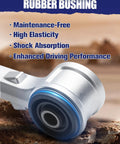 Rubber bushing for Built Tough Forged Aluminum Upper Control Arm For Ford F150 2004 To 2020 offering shock absorption.
