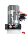 Single Acting 12V Hydraulic Pump With Remote Pendant, 15 Foot Cord, 6 Quart Reservoir, 3200 PSI A Port Relief and 1500 PSI B Port Relief