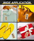Top Shelf 2000 Piece Clear Plastic Hang Tag Fasteners With Snap Lock Security Links For Retail Shops Clothing And Accessories Merchandising That Delivers A No Sweat Display Setup Every Single Day, used on clothing, bags, flip-flops, and gifts.