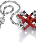 All-In-One Universal Control Cabinet Key With Nine Die-Cast Zinc Profiles tool showing chain and snap hook for lock access
