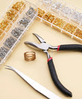 One Stop Jewelry Making Kit With Open Jump Rings And Lobster Clasps Pliers Tweezers And Ring Opener For Necklace Repair And DIY Crafting