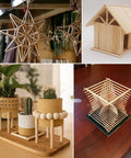 Top Shelf Twenty Five Pack Of One Quarter By Twelve Inch Dead Straight Precut Dowel Rods Crafted From Dense Hardwood For Super Nifty Diy Crafts And Bulletproof Tiered Cake Supports. Display of DIY crafts using wooden dowels.