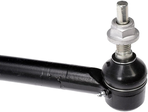 Direct Fit Steering Drag Link Replacement For Cars And SUVs Built Beefy For Real Precision Engineered OE Geometry Rock Solid Steel Build Easy Install Reliable Steering Link For Safe Smooth Handling black steel steering drag link end close-up