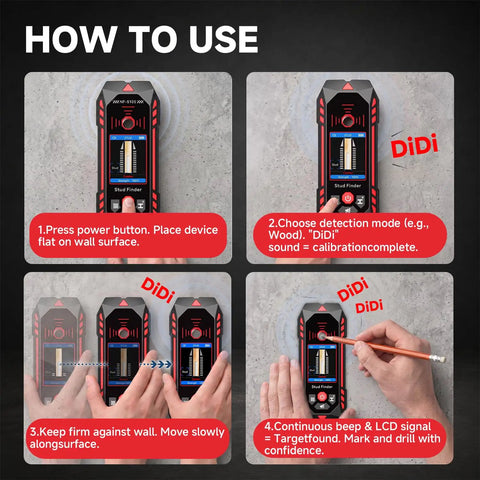 Hella Precise Wall Scanner And Electronic Stud Detector With Adjustable Sensitivity Locates Wooden Boards Ferrous Metals And Live Wires For Effortless Renovation Jobs And Straight Up Solid Grip