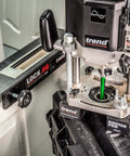Pro Grade Lock Jig Kit For Routing Face Plate Recess And Mortise, fast tool free setup in use with router, visible clamping knobs