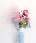 Self Adhesive Privacy Glass Window Film Snow Pattern 17 by 78 Inch Roll for Windows Doors Showers and Glass Surfaces.