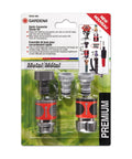Premium Metal Quick Connect Hose Fittings Set For Five Eighths Or Half Inch Hoses No Kink Easy Watertight Quick Connect Kit