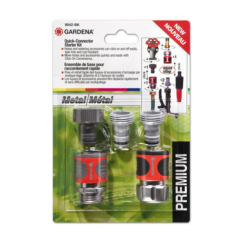 Premium Metal Quick Connect Hose Fittings Set For Five Eighths Or Half Inch Hoses No Kink Easy Watertight Quick Connect Kit