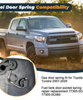 Toyota Tundra Fuel Door Spring Replacement Stainless Steel Gas Door Spring For 2007-2020 Tundra Smooth Close Fuel Tank Door Pocket Spring Fits 77305-0C050 77305-0C060 Easy DIY Repair shown with parts diagram and vehicle image