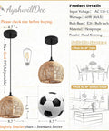 Top Tier Hand Woven Wicker Pendant Lights Trio boasts a natural rattan dome shell, 8.7" wide, ideal for kitchen use.