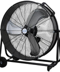 Beefy High Velocity Drum Fan With Two Speed Settings For Industrial Ventilation In Warehouses Workshops Garages Factories
