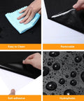 No Drama Peel And Stick Black Pvc Wallpaper Roll For Home Office Diy Room Glow Up Self Adhesive Removable Wall Cover That Is Scratch Resistant With A Quick Swap Install, easy to clean and removable features.