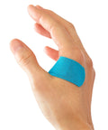 Extreme Hold Antibacterial Bandages For Fingers And Knuckles, Flexible Fabric Strip on thumb joint with nonstick pad visible
