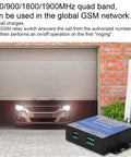 Real Deal 4G GSM Gate Opener With Super Smooth Cell Phone Access Control and Text Commands for Zero Stress Secure Living and Reliable Wireless Relay Switches That Bring Major Peace Of Mind To Your Home Perimeter, showing quad band GSM relay switch with antenna.