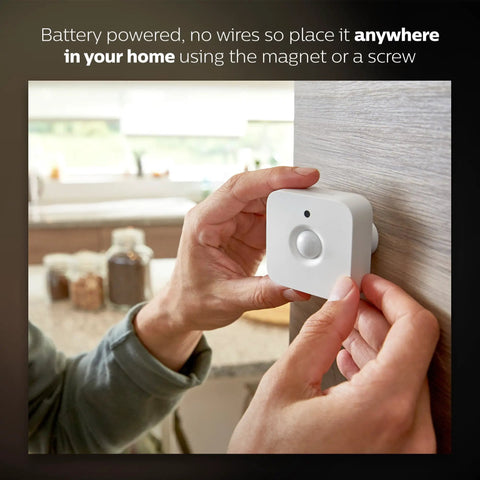 Hue Motion Sensor For Smart Lights That Respond To Movement, Requires Hue Bridge, Easy No Wire Installation, Battery Powered, Automate Home Lighting From Anywhere, A Breeze To Set Up And Everyday Use