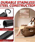 Heavy Duty Replacement Recliner Springs 4 7 8 Inch Extension Hardware featuring durable stainless steel construction.