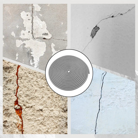 Grab This Cool 26 Ft Backer Rod For Your DIY Projects! This Slick 1/4 Inch Foam Strip is shown with cracked walls.