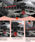 Laser Chain Alignment Tool For Motorcycles ATVs Dirt Bikes And Go Karts Dead On 1mm Sprocket Alignment With CNC Aluminum Build