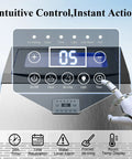 High Capacity Ice Maker Machine For Restaurant And Home That Delivers 110 Lbs Per Day control panel with digital display