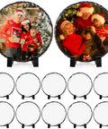 10 Pack Bulk Sublimation Slate Blanks With Display Holders For Dope DIY Crafts Photo Frames Stone Plaques And Heat Transfer Projects