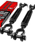 Heavy Duty Jaw And Jaw Turnbuckle Set 2 Pack Half Inch By 13.4 Inch For Wire Rope Tension 2200 Lbs Working Load