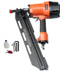 21 Degree Full Round Head Framing Nailer With Tool-Free Depth Adjust, Optional Bump Fire Trigger, No Mar Tip, and accessories