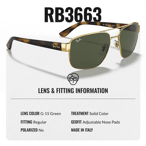 Square Round Sunglasses For Men Non Polarized Green Lens With Official Eyewear Kit Modern Edge Frame Design, Italy-made